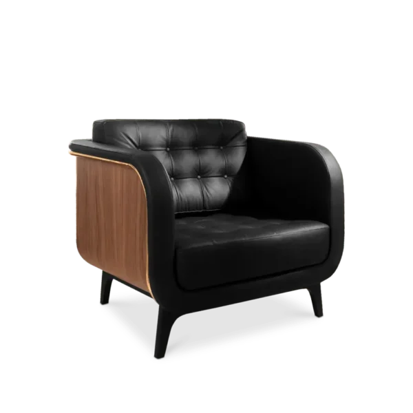 Comfortable Lounge Chair Bronco by La Bianco