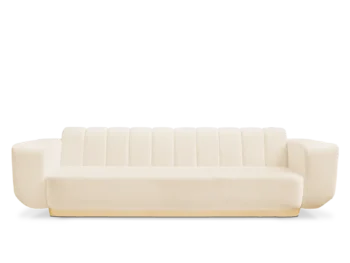 Liza Premium Comfortable White Sofa