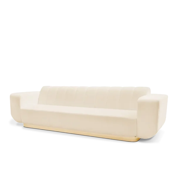 Liza Premium Comfortable White Sofa