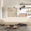 Liza Premium Comfortable White Sofa