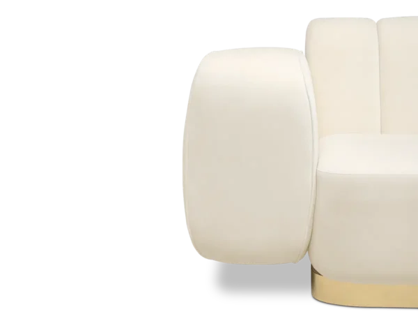 Liza Premium Comfortable White Sofa