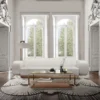Liza Premium Comfortable White Sofa