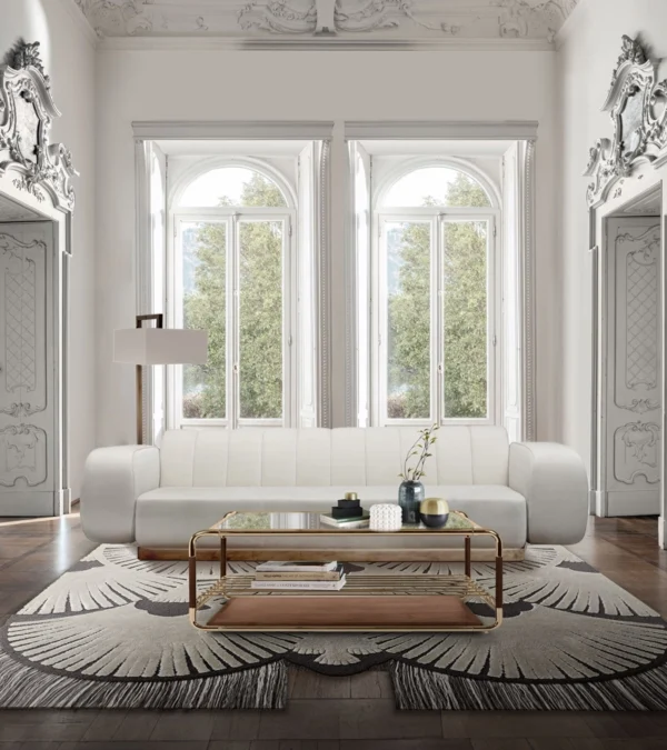 Liza Premium Comfortable White Sofa